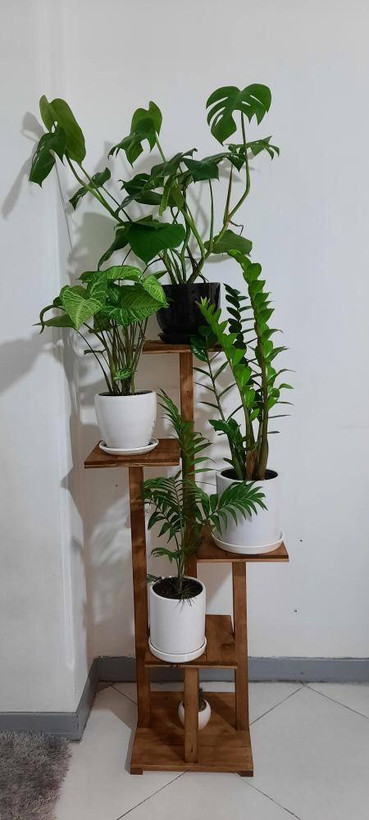 استند گل ایستاده چوبی مدرن آقای نجار