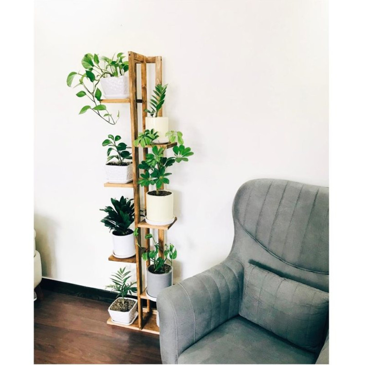 استند چوبی گل مدل دیوار مجموعه سه عددی آقای نجار
