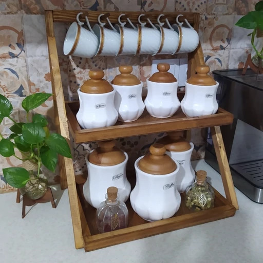 استند پاسماوری دوطبقه آویز دار آقای نجار