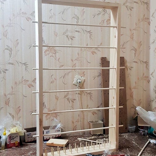 استند روبان و جای نخ خیاطی چوبی آقاینجار