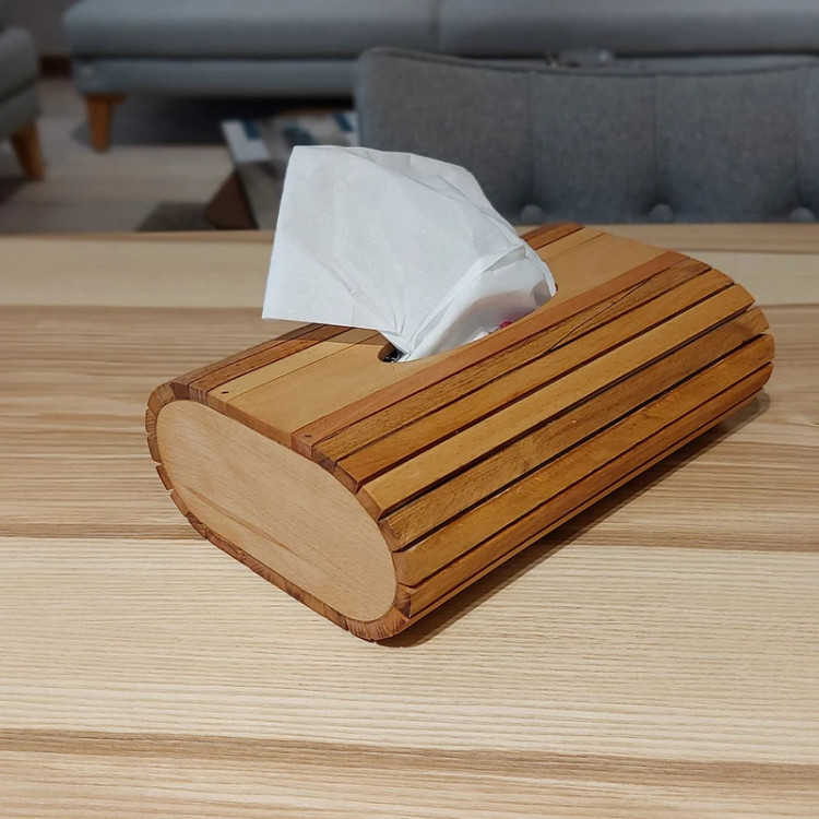 جا دستمال کاغذی چوبی آقاینجار مدل میله ای