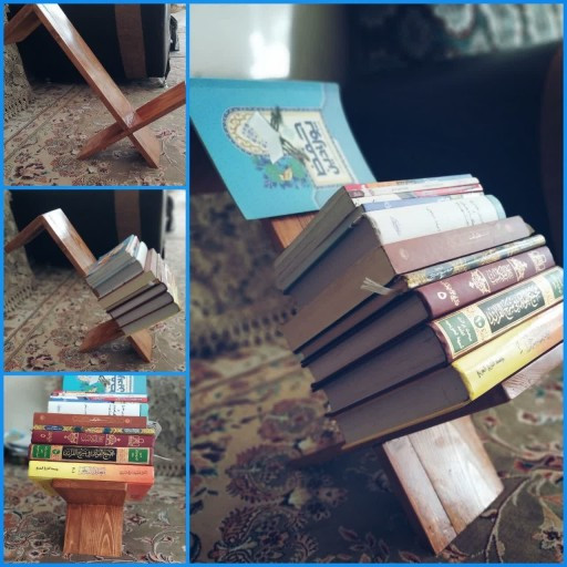 استند و نگهدارنده چوبی کتاب آقای نجار