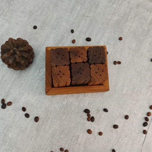نمک پاش و ادویه پاش چوبی 6 تایی