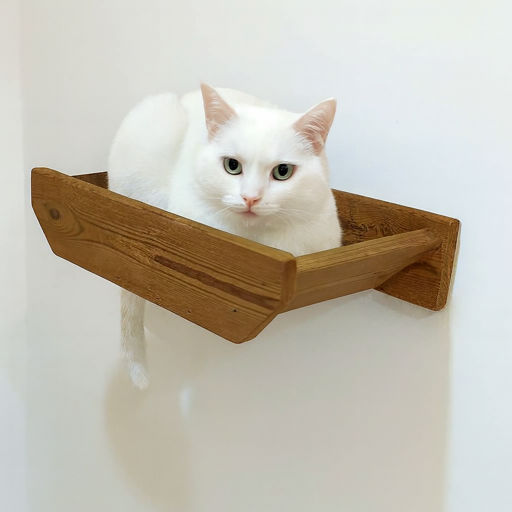 شلف دیواری گربه مدل قایقی آقای نجار