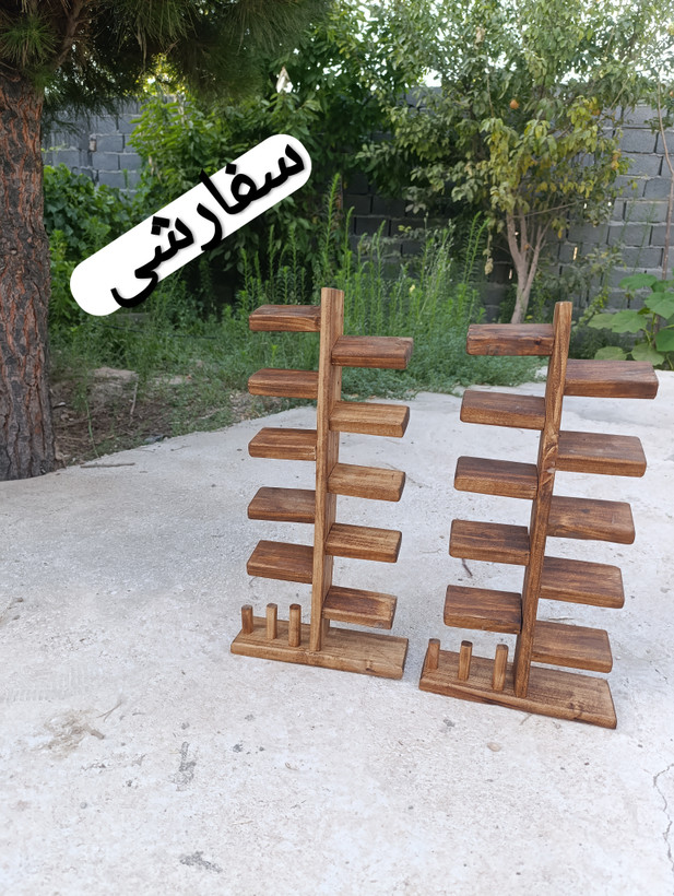 استند چوبی ساعت و زیورآلات دستبند آقای نجار