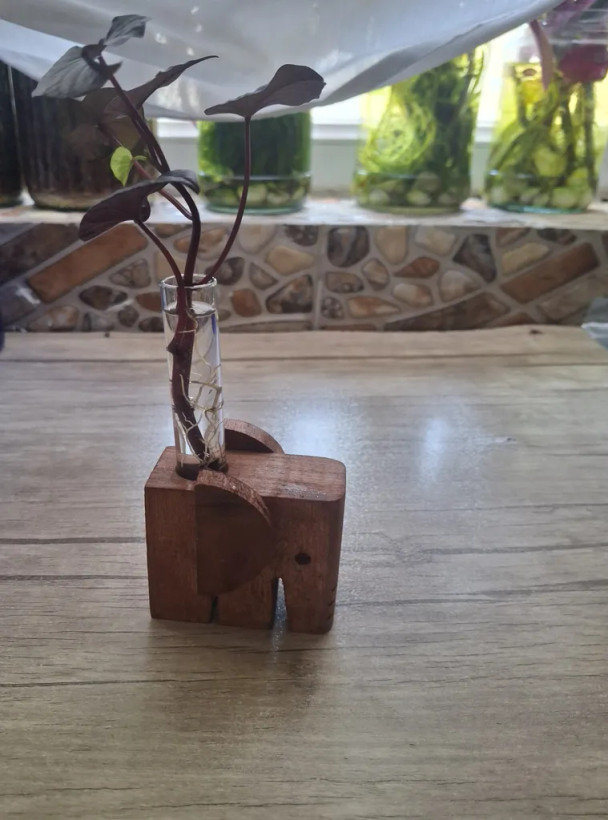 مجسمه و گلدان دکوری مدل فیل آقای نجار